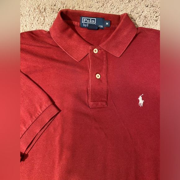 Polo Ralph Lauren Other - 🤑SOLD🤑Polo Ralph Lauren Adult Mens Size Medium Red Work School Polo Shirt Pony